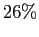 $ 26\%$