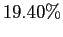 $ 19.40\%$
