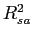 $ R_{sa}^{2}$