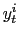$ y_{t}^{i}$