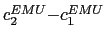 $ {\small c}_{2}^{EMU}{\small -c}_{1}^{EMU}$