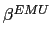 $ \beta^{EMU}$