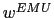 $ w^{EMU}$