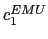 $ c_{1}^{EMU}$