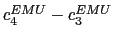 $ c_{4}^{EMU}-c_{3}^{EMU}$