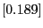 $[0.189]$