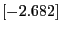 $[-2.682]$