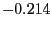 $-0.214$