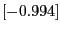 $[-0.994]$