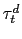 $ \tau^d_t$