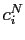 $ c_{i}^{N}$