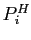 $ P_{i}^{H}$