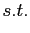 $\displaystyle s.t.$
