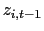 $ z_{i,t-1}$