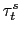 $\tau^s_t$