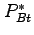 $ P_{Bt}^{\ast }$