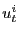 $ u_{t}^{i}$