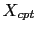 $ X_{cpt}$