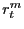 $ r_{t}^{m}$
