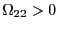$ \Omega_{22}>0$