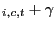 $ _{i,c,t }+\gamma$