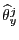 $ \widehat{\theta}_{y}^{j}$