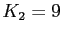 $ K_{2} = 9$