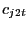 $ c_{j2t}$