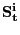 $ \mathbf{S^{i}_{t}}$