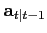 $ \textbf{a}_{t\vert t-1}$