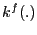 $ k^{f}(.)$