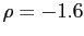 $ \rho=-1.6$