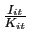 $ \frac{I_{it}}{K_{it}}$