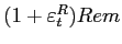 $ (1+\varepsilon_{t}^{R})Rem$