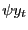 $ \psi y_{t}$