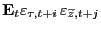 $ \mathbf{E}_{t} \varepsilon_{\tau,t+i} \, \varepsilon_{\widetilde{z},t+j}$