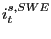 $ i_{t}^{s,SWE}$