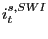 $ i_{t}^{s,SWI}$