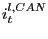 $ i_{t}^{l,CAN}$