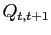 $ Q_{t,t+1}$