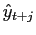 $ \hat{y}_{t+j}$
