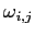 $ \omega_{i,j}$