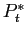 $ P_{t}^{*}$