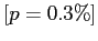 $ [p=0.3\%]$