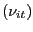 $ \left( \nu_{it}\right) $