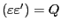 $ \mexp(\mbs{\varepsilon\varepsilon}^{\prime})=\mbs{Q}$