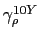 $ \gamma_{\rho }^{10Y}$
