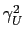 $ \gamma_{U}^{2}$