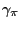 $ \gamma_{\pi}$