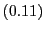 $ \left( 0.11\right) $